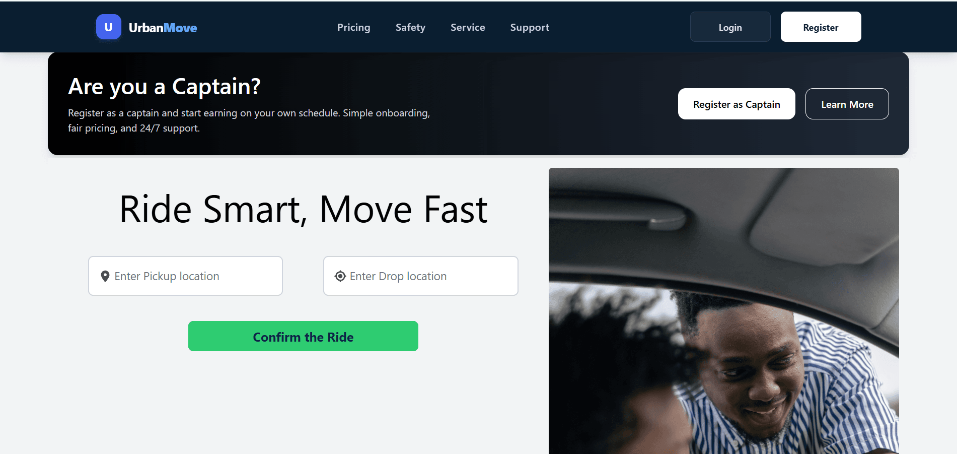 UrbanMove — Real-Time Ride Hailing Platform